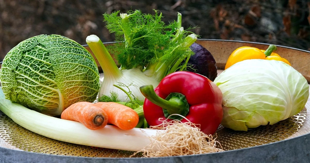 Healthy green vegetables contains beneficial nutrients that helps overall vitality