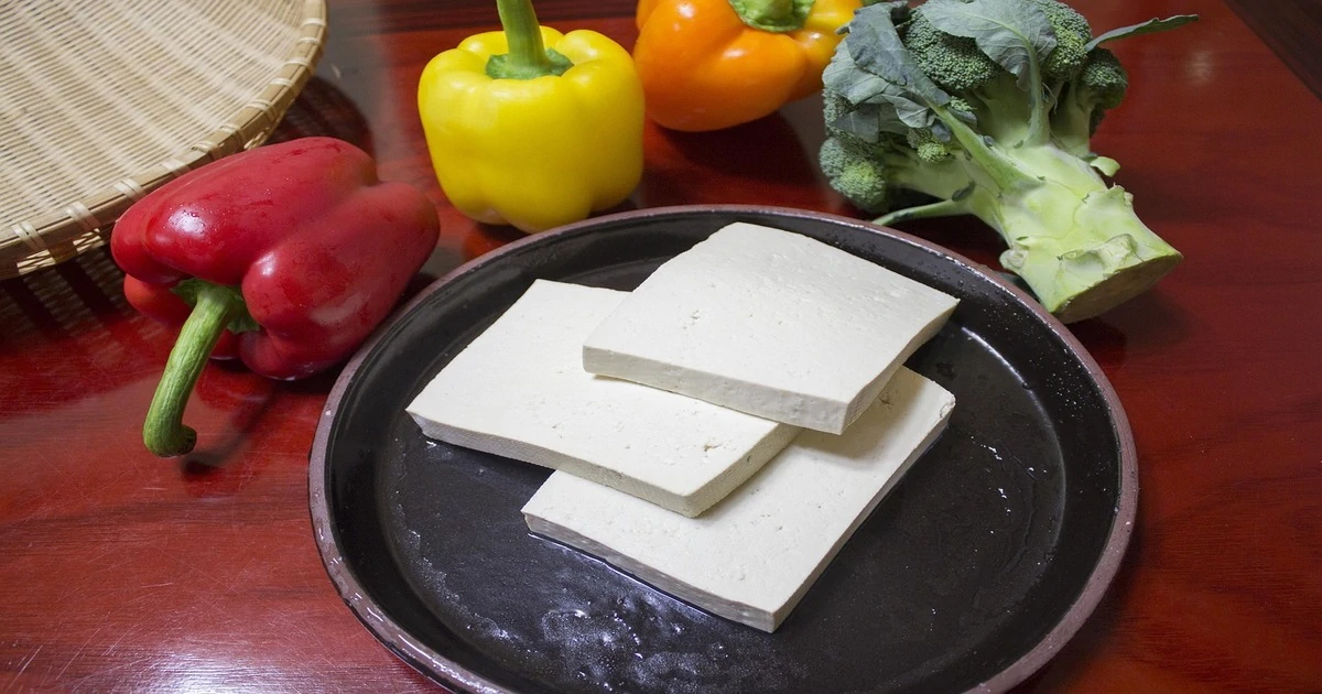 Tofu presented as a versatile protein choice fitting high protein foods for muscle growth practices.